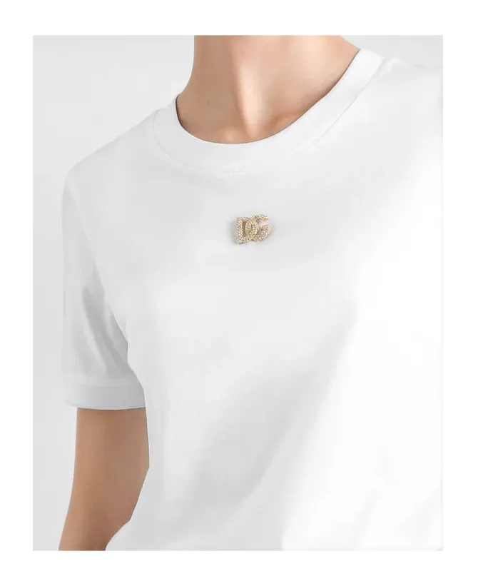 Logo Embellished Crewneck T-Shirt