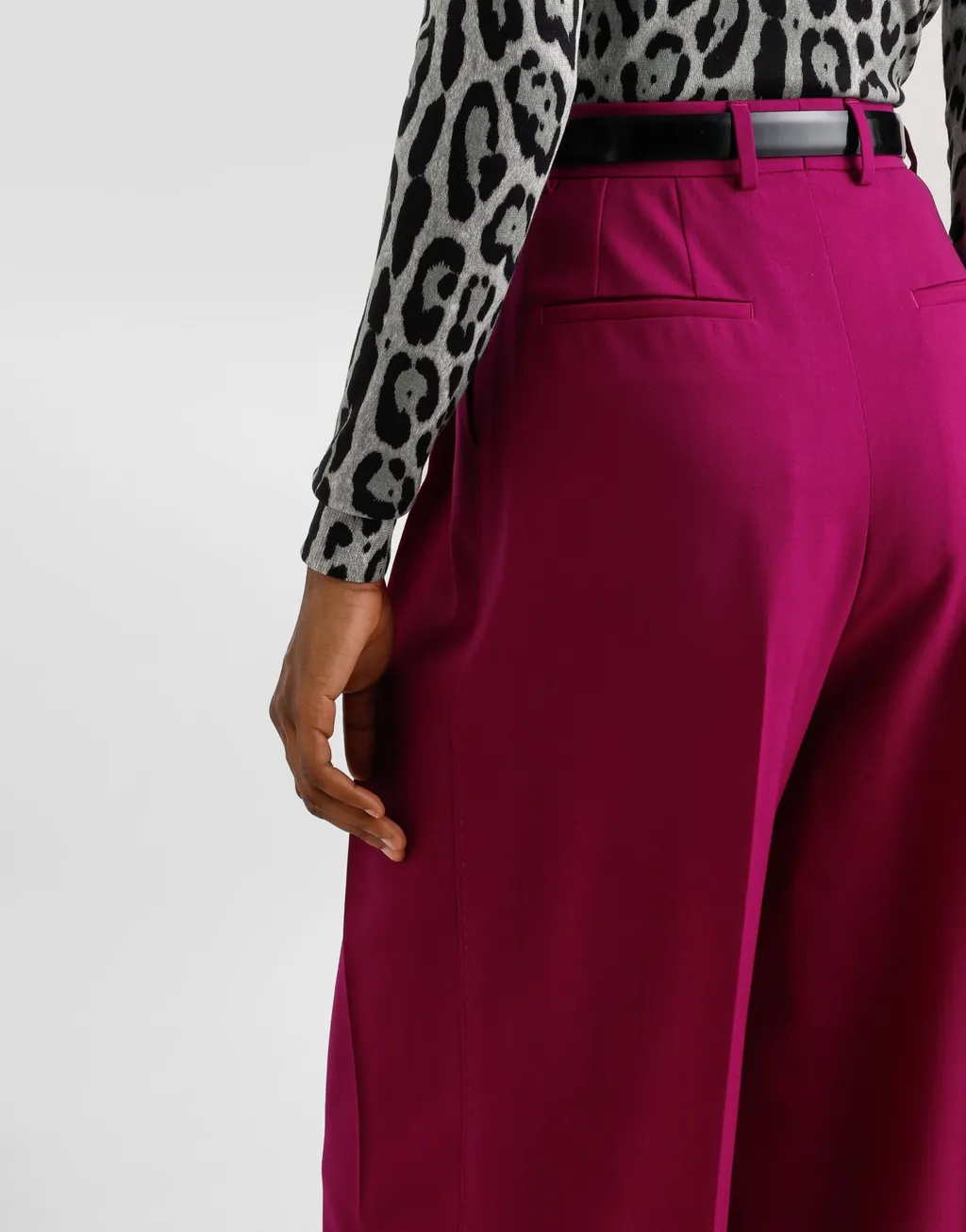 Pleat Wide-Leg Trousers