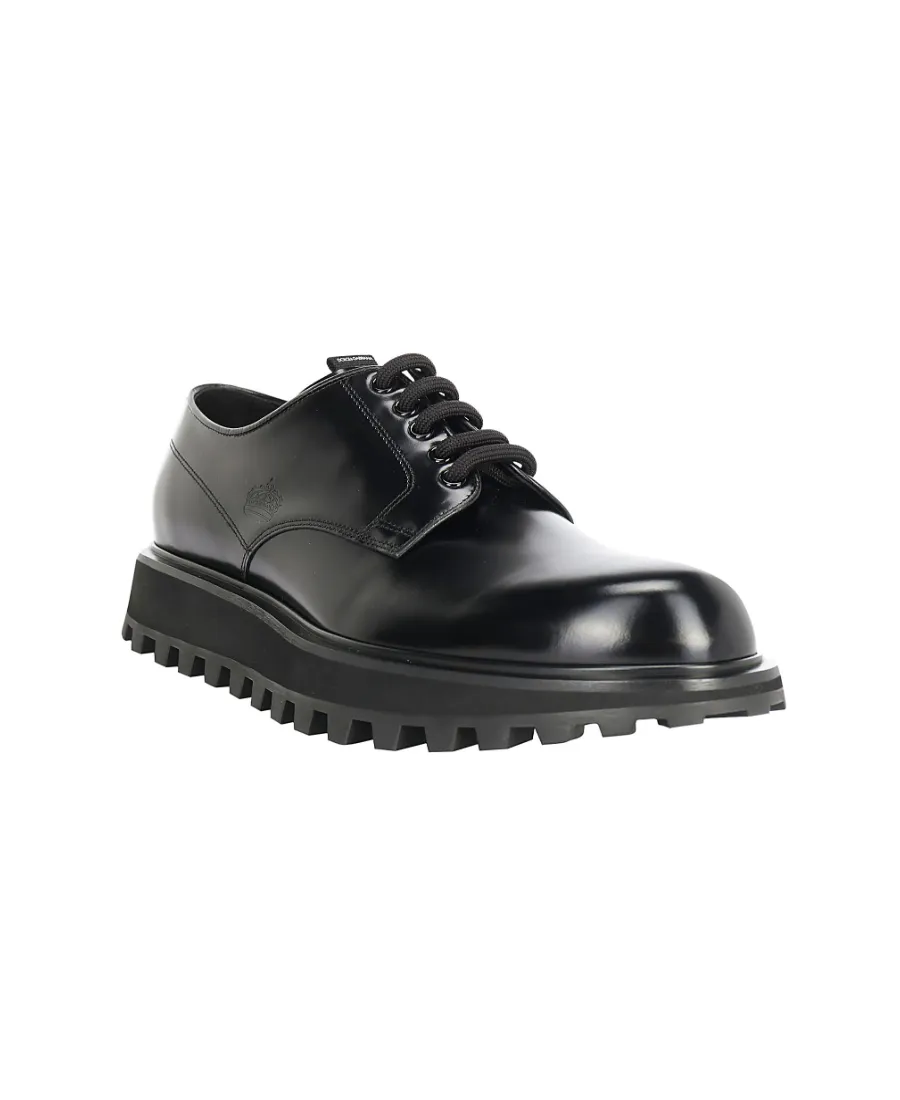 Logo Embossed Derby Shoes