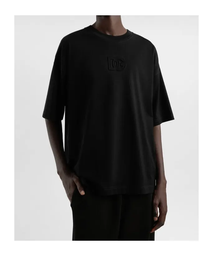 Logo Embossed Crewneck T-Shirt