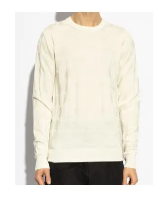 Monogram Jacquard Crewneck Knitted Jumper
