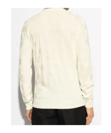 Monogram Jacquard Crewneck Knitted Jumper