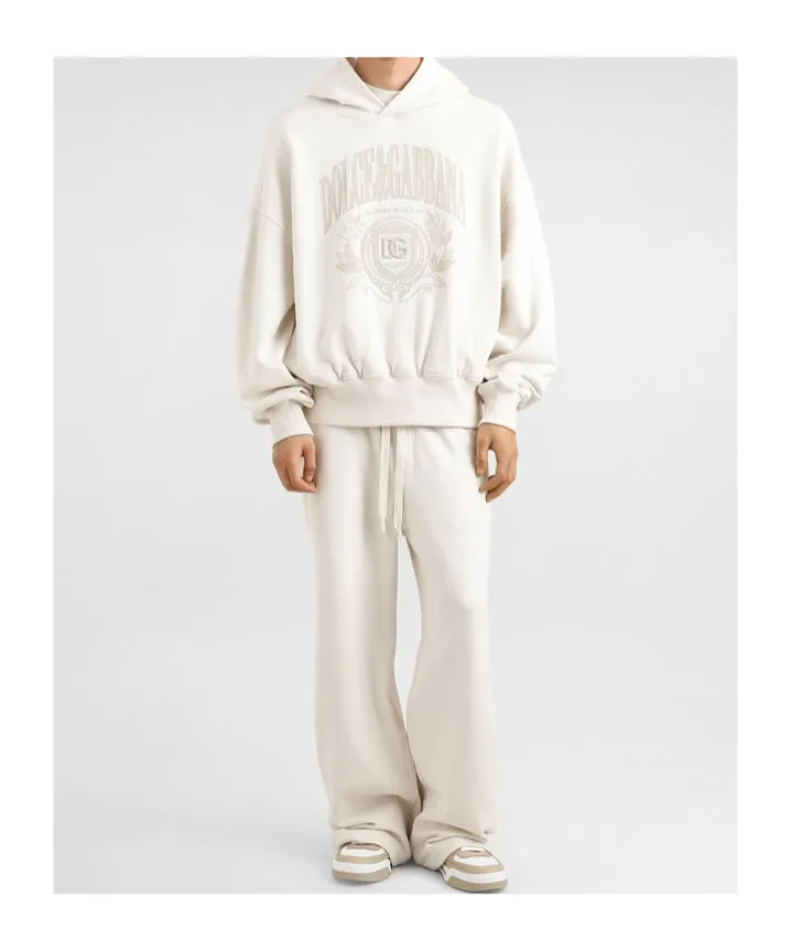 Logo Embroidered Jersey Jogging Pants
