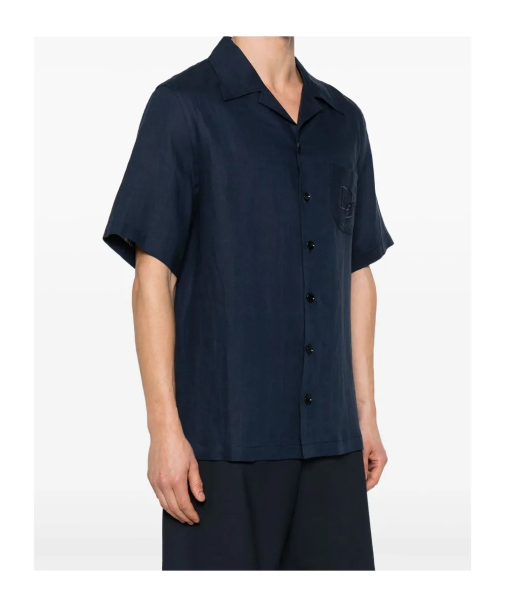 Dg Logo Embroidered Short-Sleeved Shirt