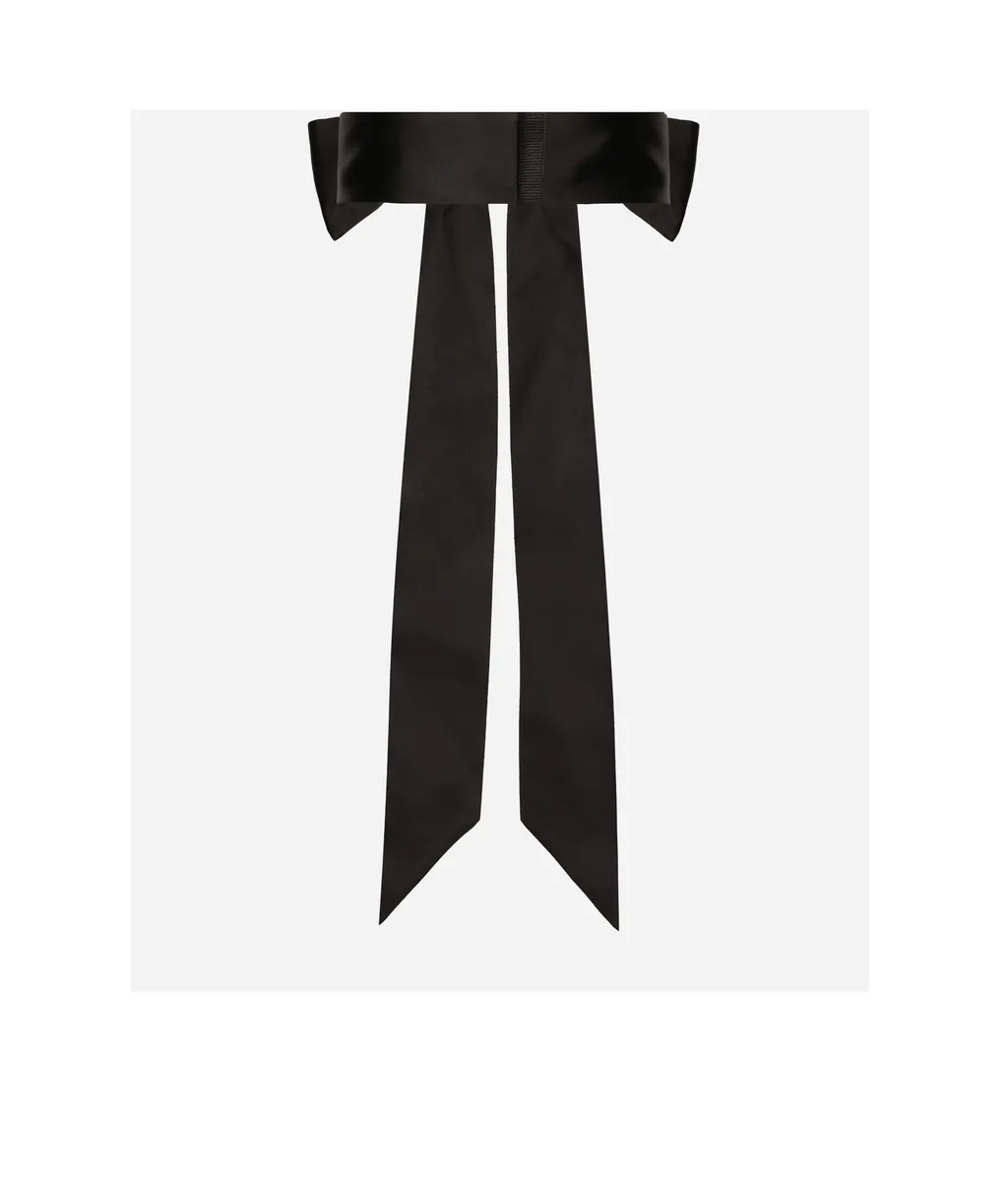 Bow Satin Tie Belt