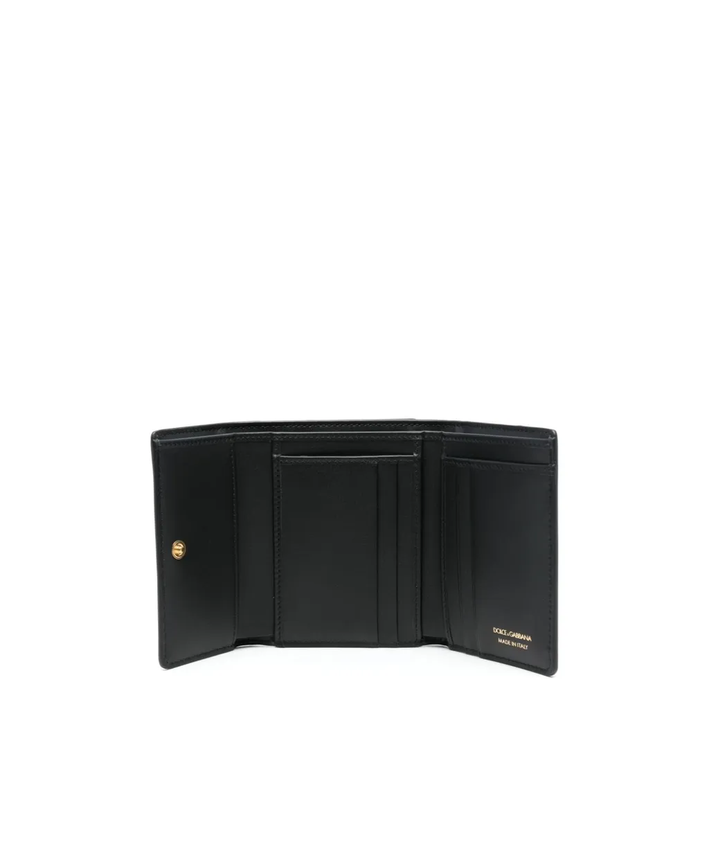 Logo Plaque Tri-Fold Wallet