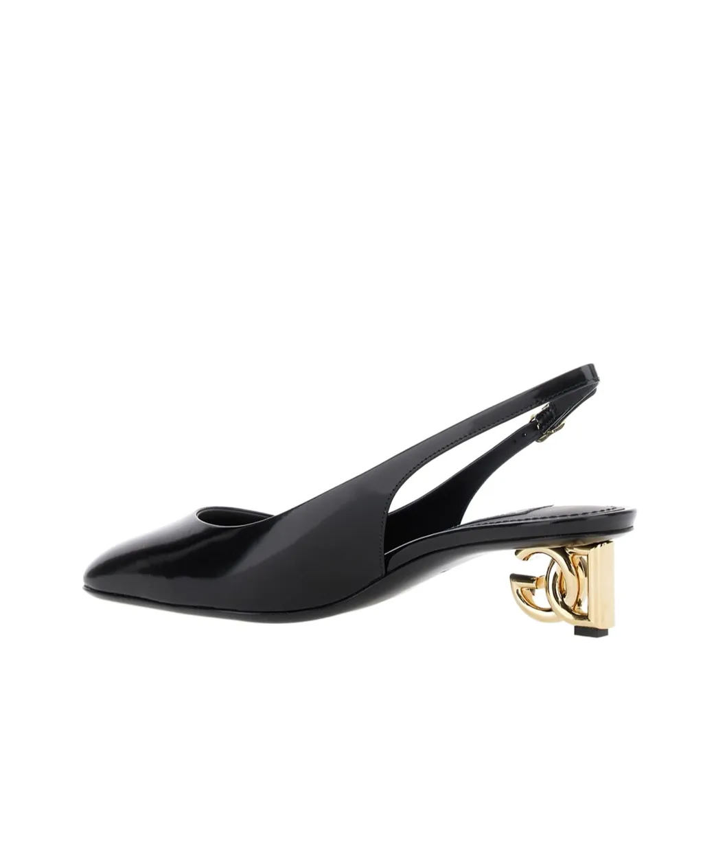 Square Toe Slingback Pumps