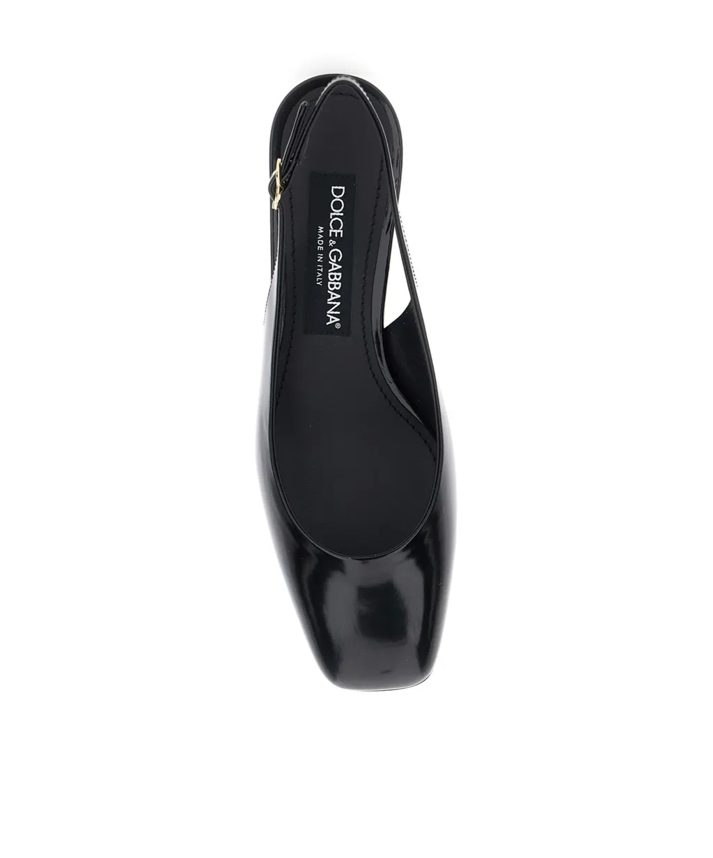 Square Toe Slingback Pumps
