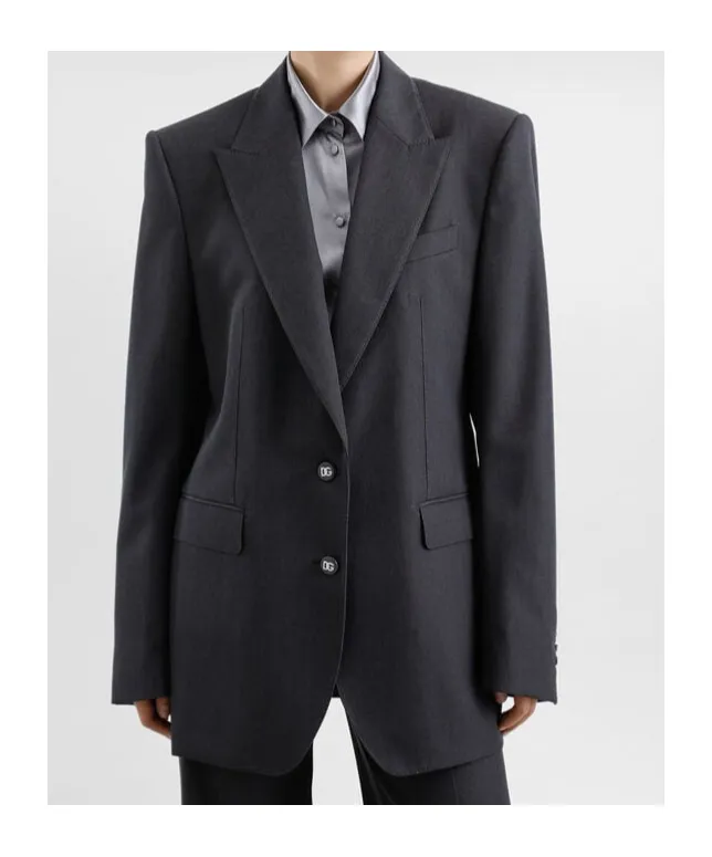 Single-Breasted Straight Hem Blazer