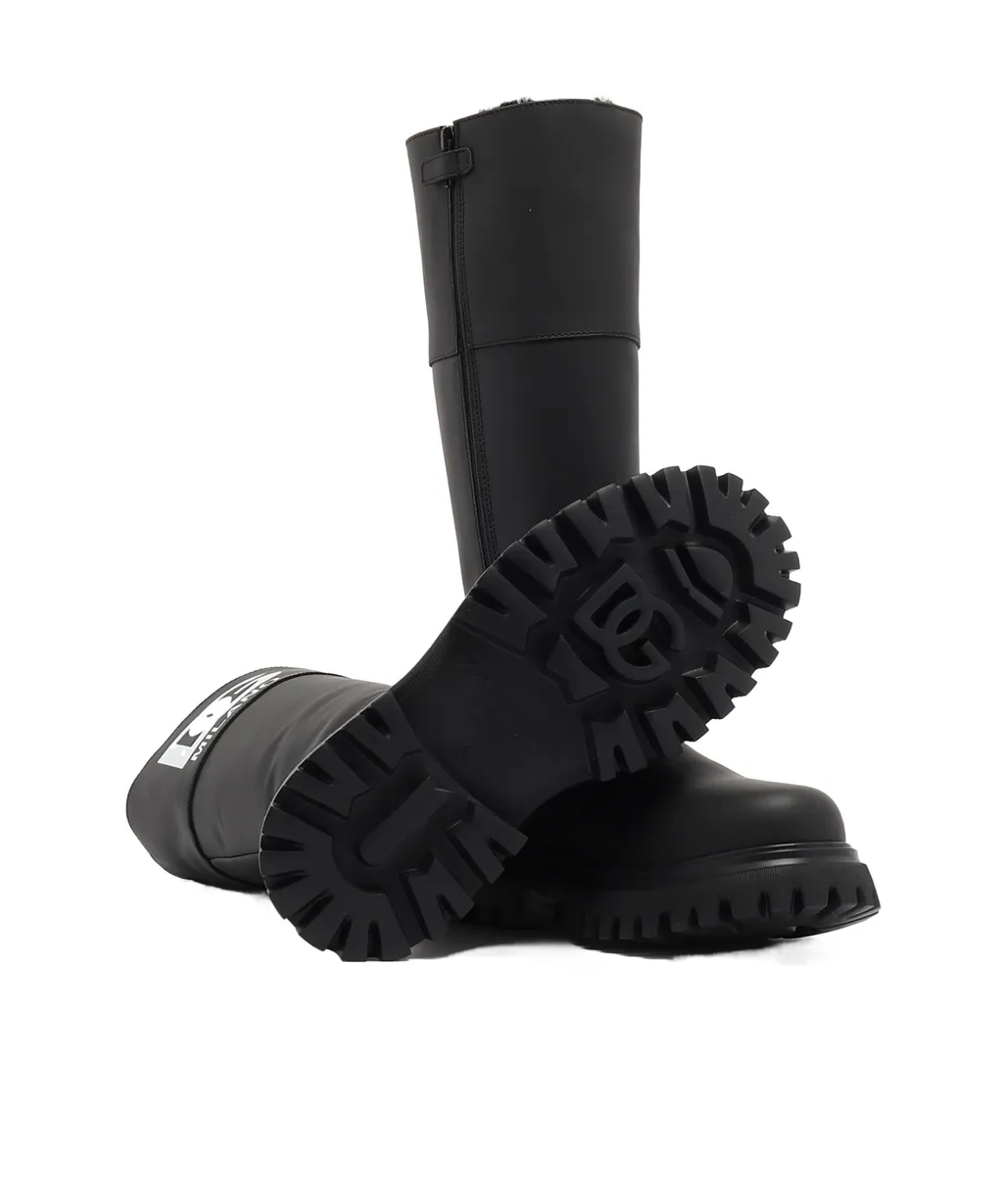 Logo-Print Boots