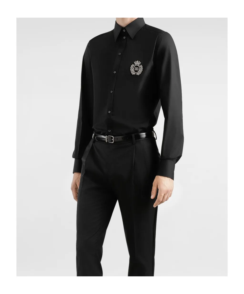 Heraldic Patch Long-Sleeved Shirt