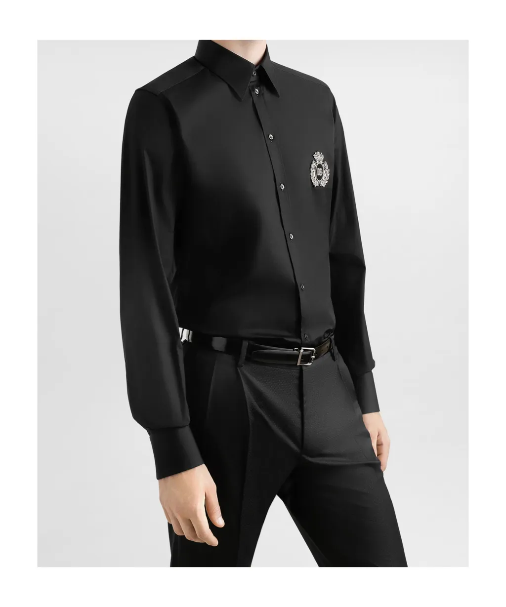 Heraldic Patch Long-Sleeved Shirt