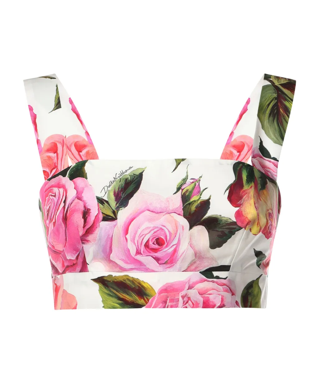 Floral Printed Cropped Top