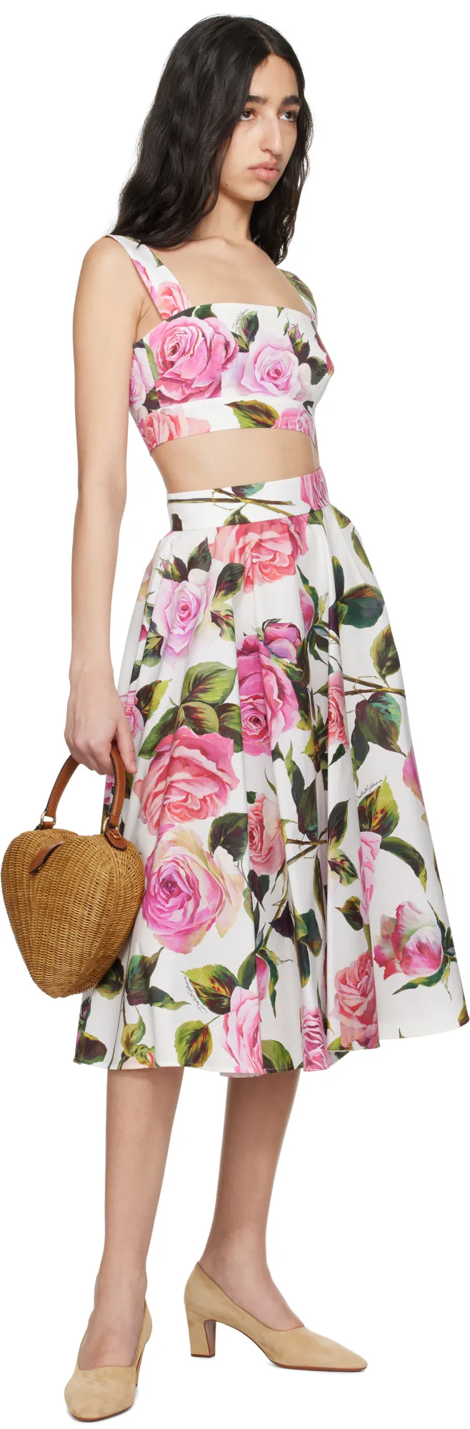 Floral Printed Cropped Top