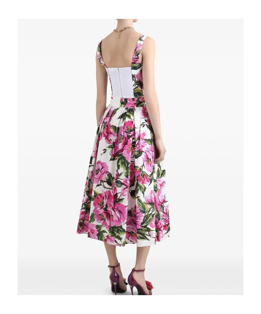 Floral Printed Bustier Top