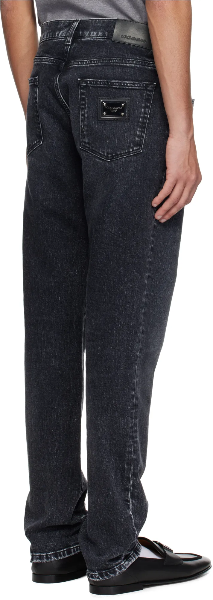 Straight Leg Distressed Jeans