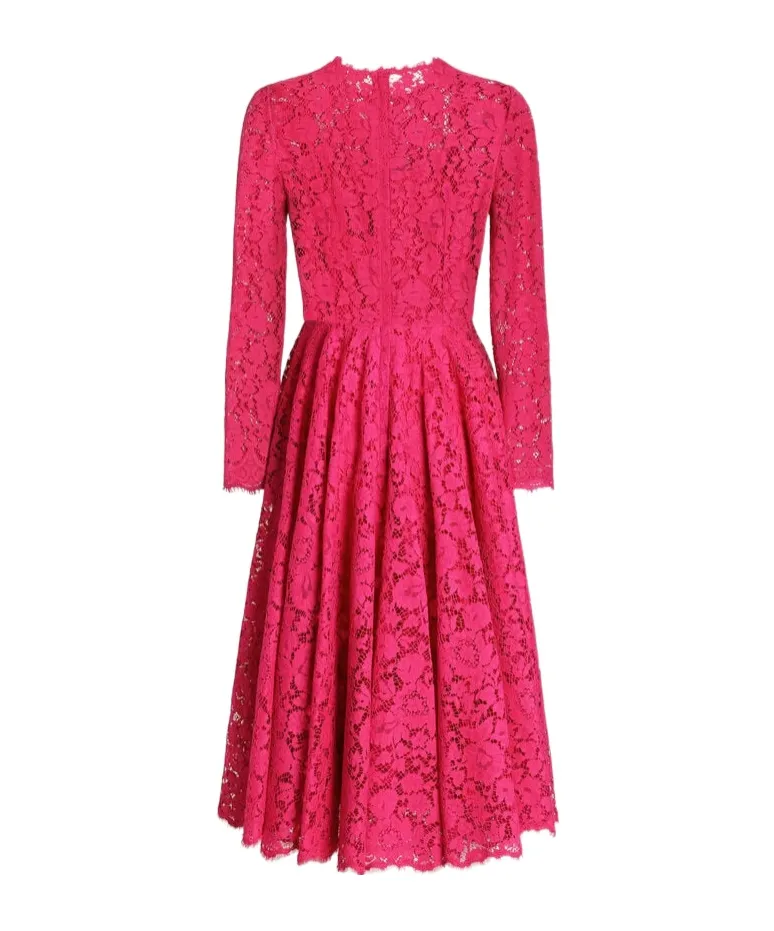 Floral Lace Midi Dress