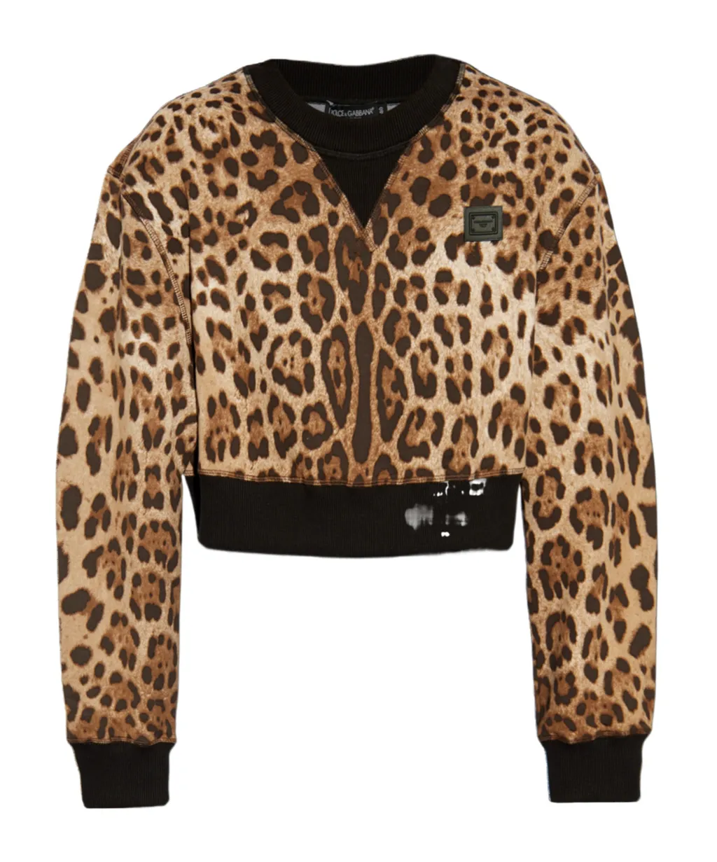 Leopard Printed Sweatshirt