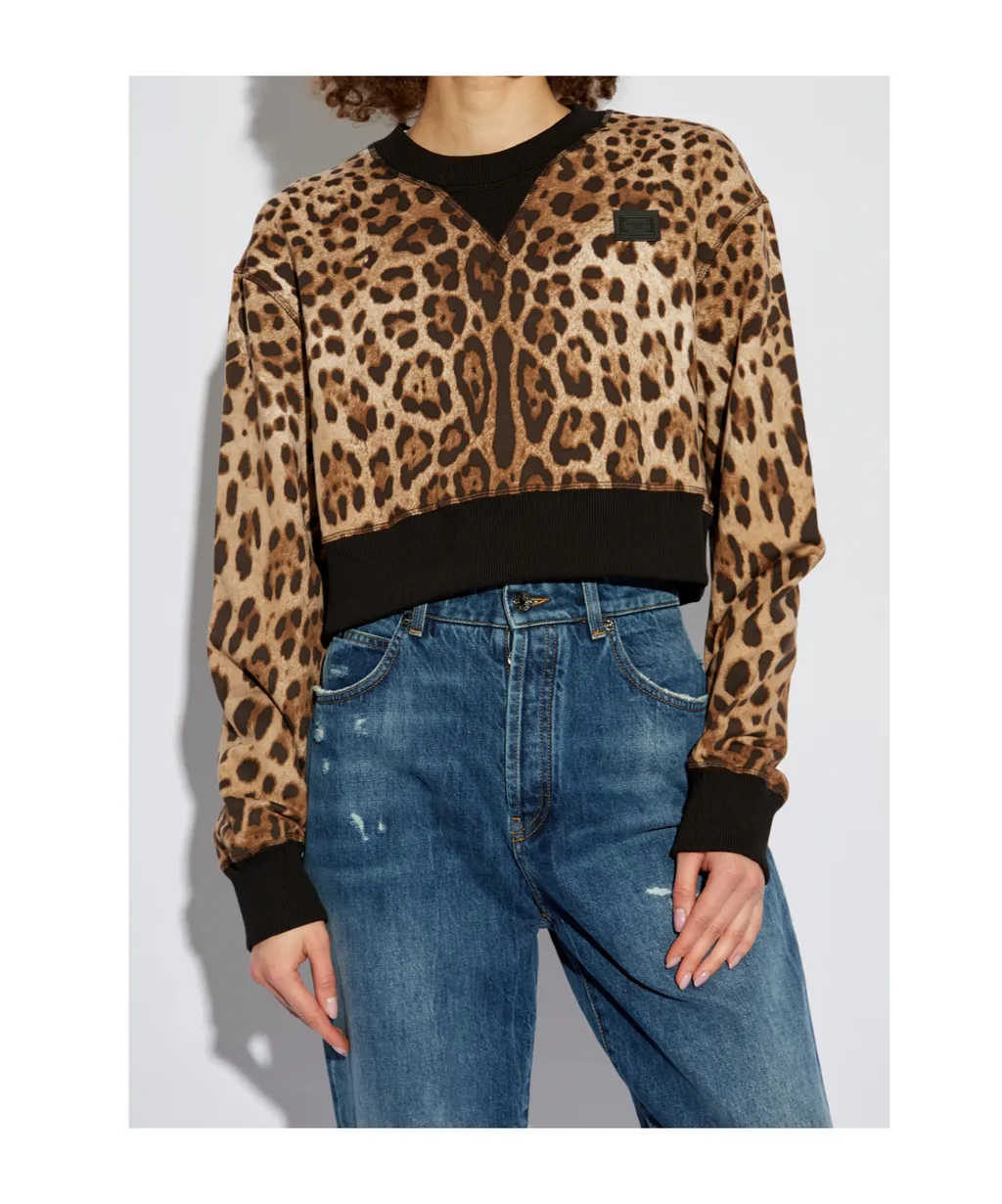 Leopard Printed Sweatshirt