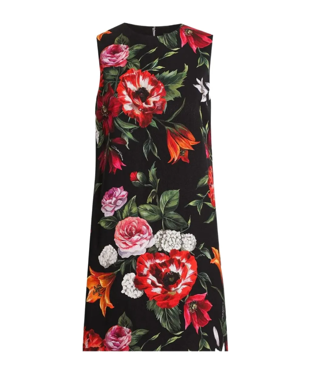 Floral-Print Mini Dress