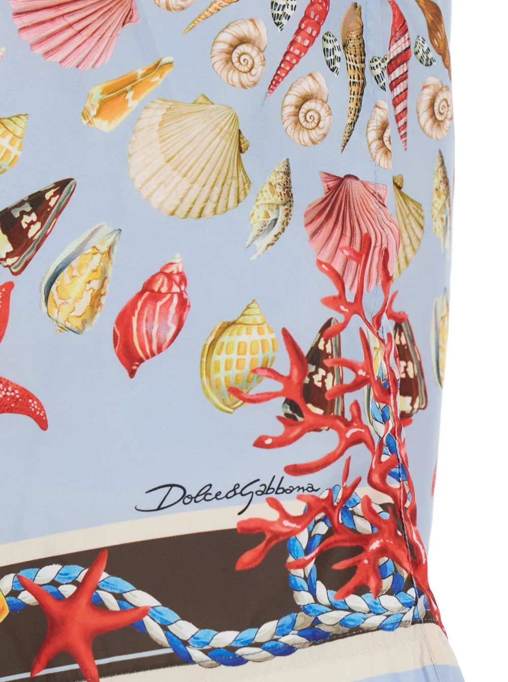 Shell-Print Short Swim Shorts