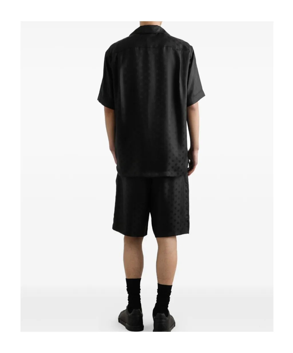 Monogram Jacquard Short-Sleeved Shirt