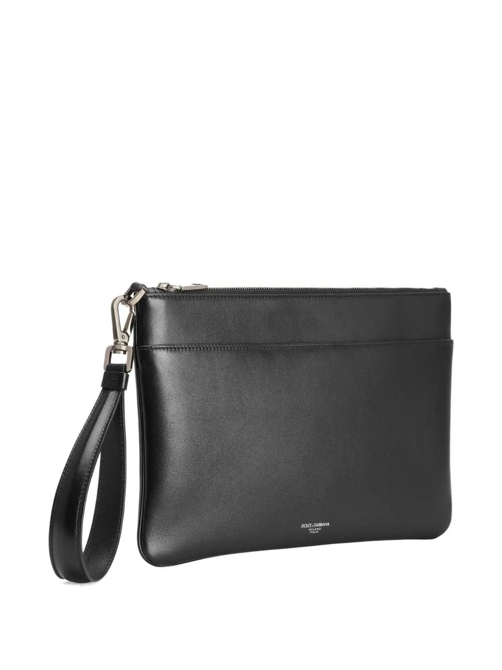 Wrist Strap Zipped Clutch Bag