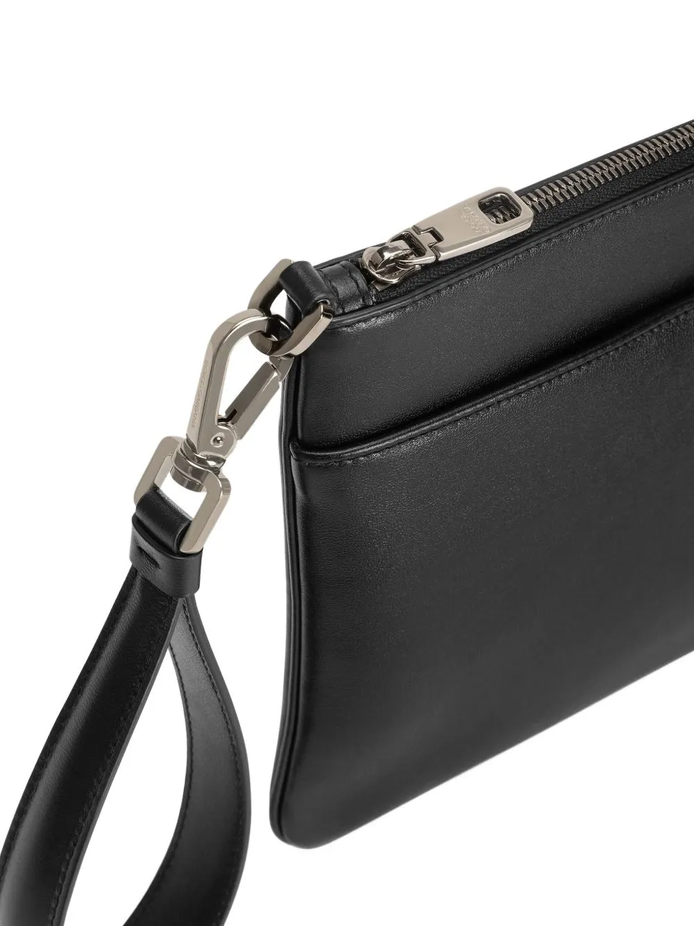 Wrist Strap Zipped Clutch Bag