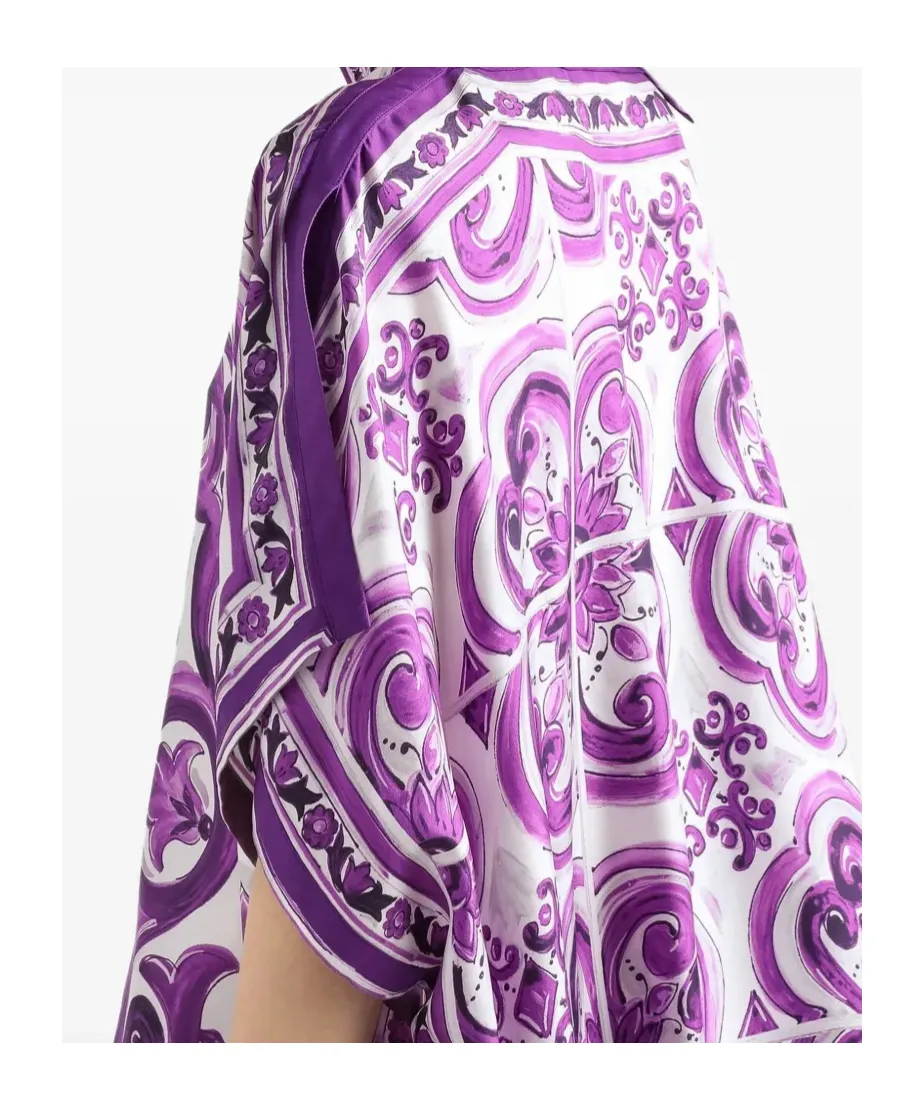 Graphic Printed Flared Hem Mini Dress