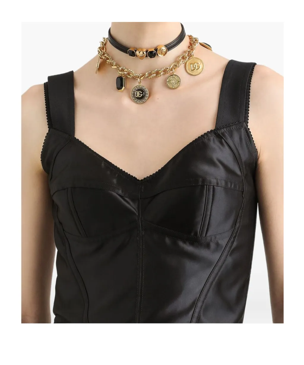 Sweetheart Neck Cropped Top
