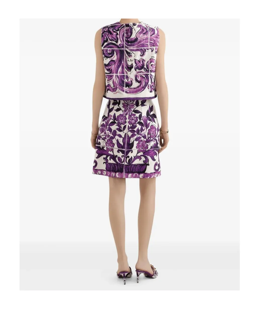 Majolica-Print Skirt