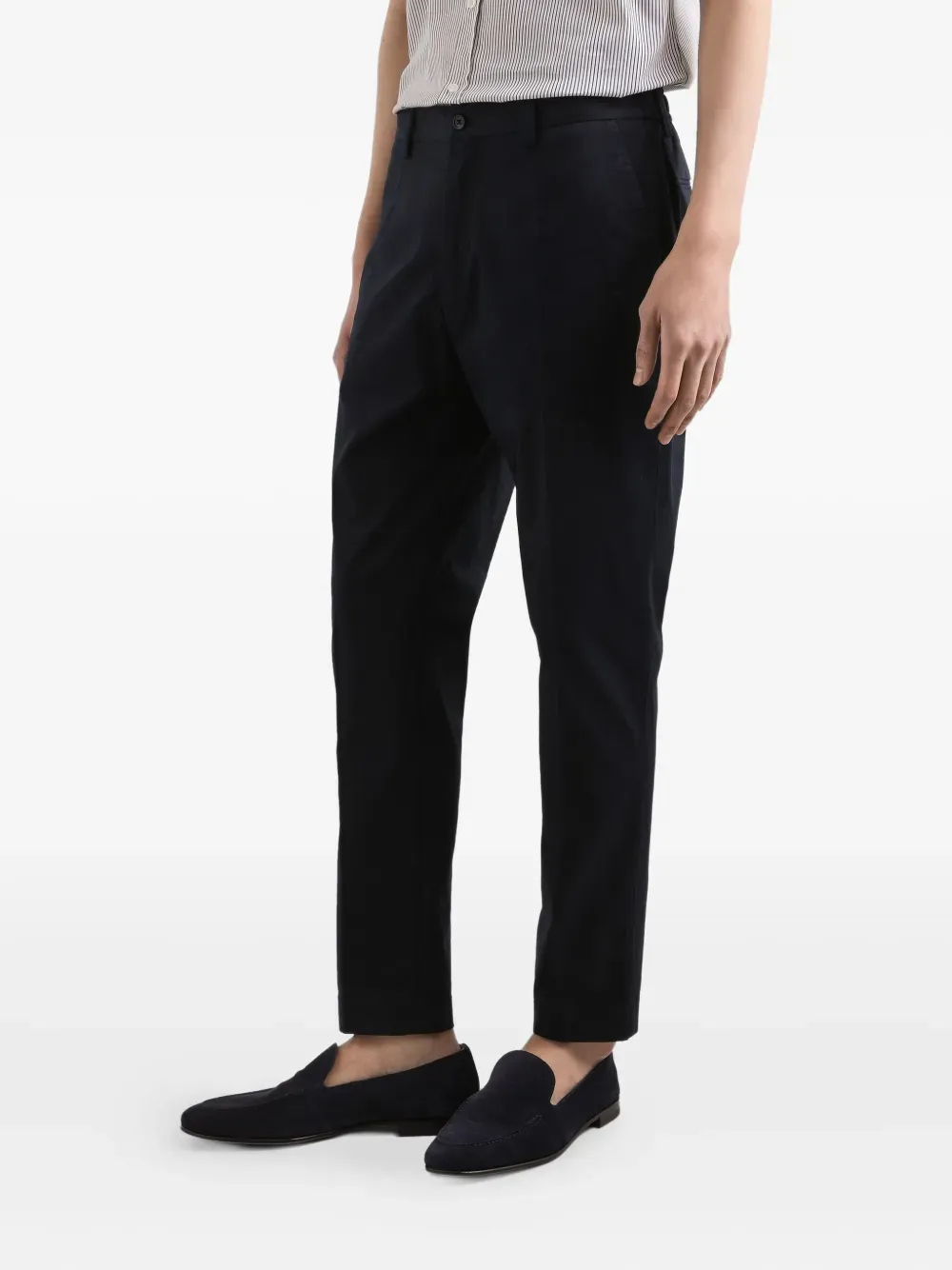 Pressed Crease Gabardine Trousers