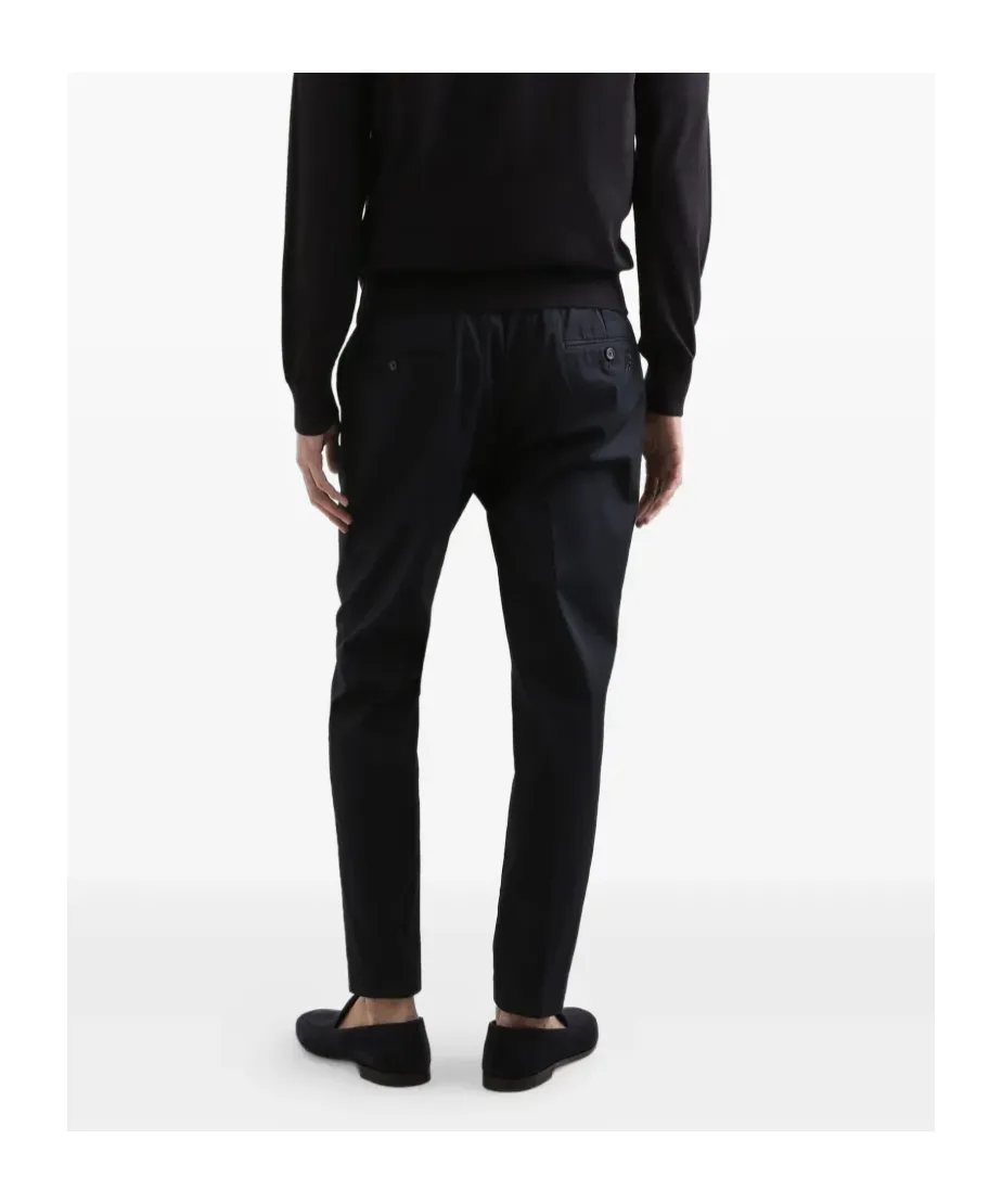 Pressed Crease Gabardine Trousers