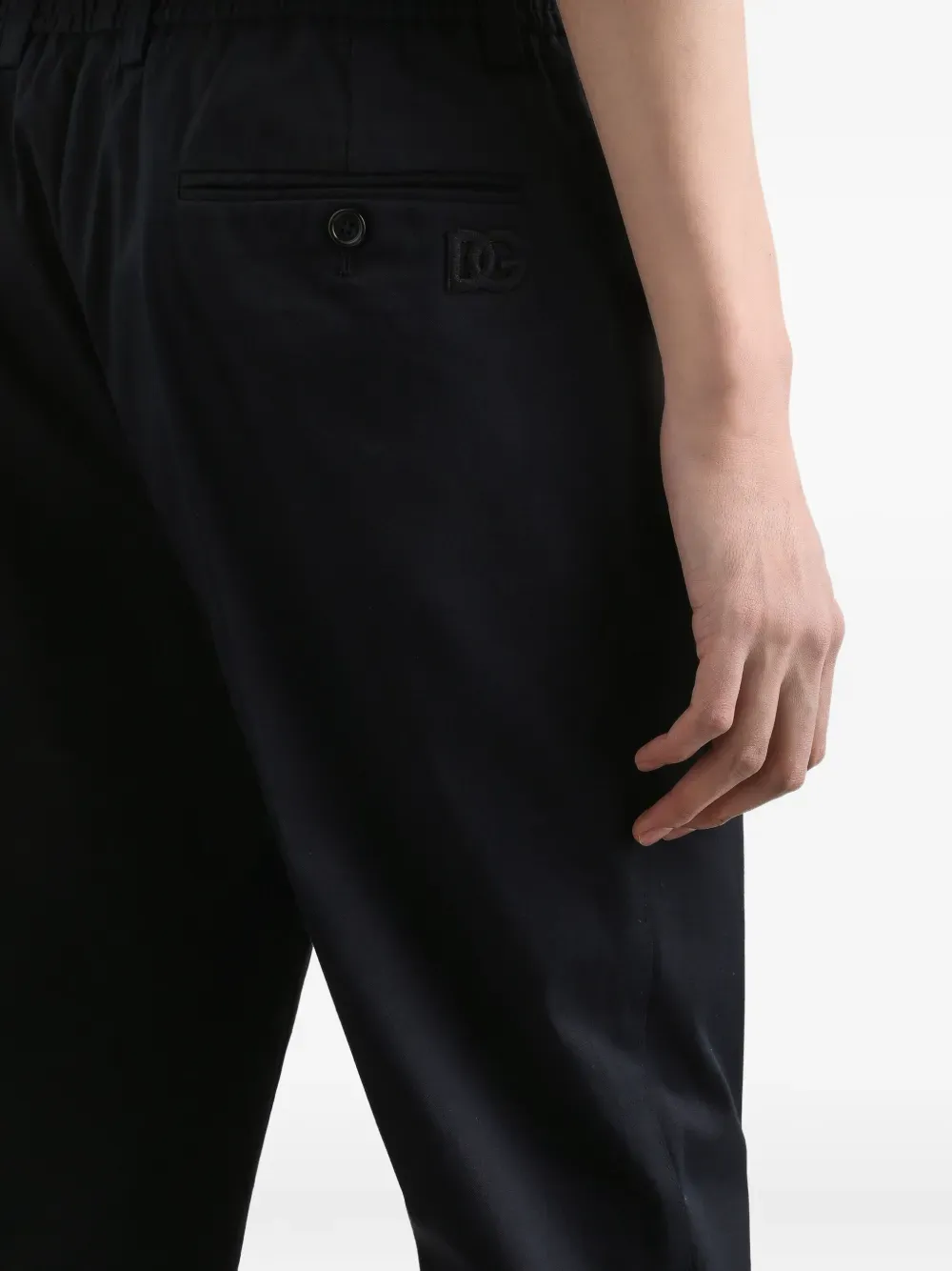 Pressed Crease Gabardine Trousers