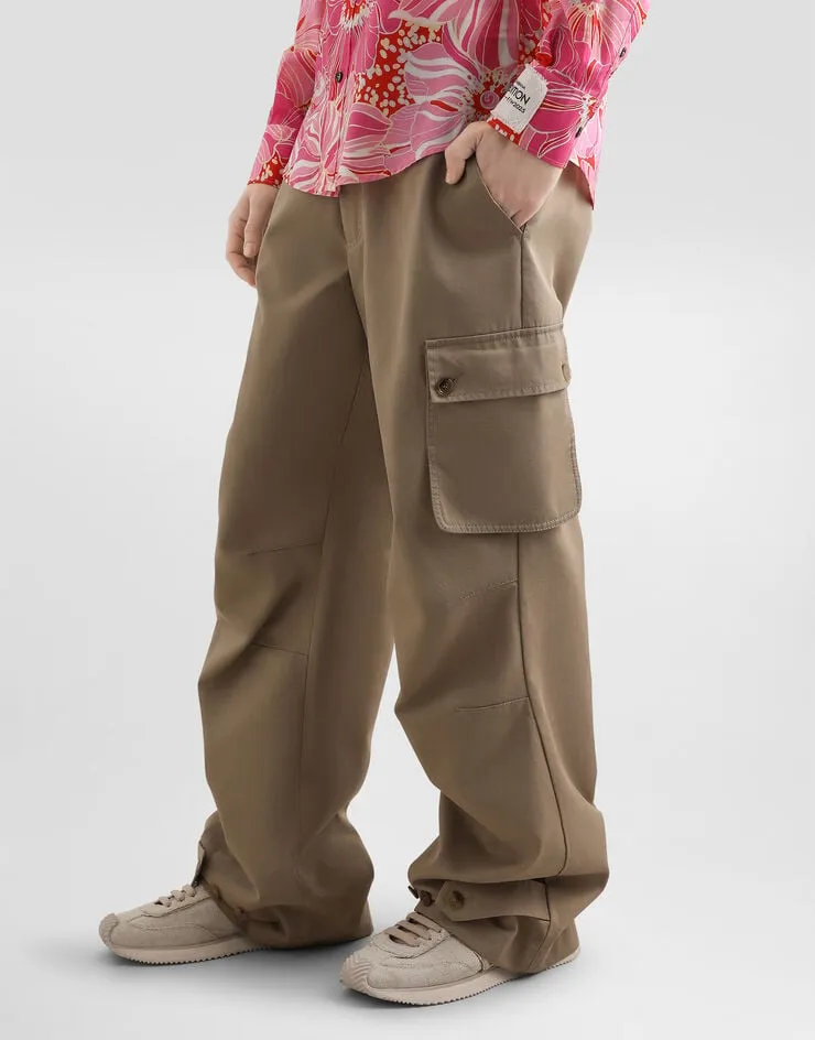Straight Leg Cargo Trousers