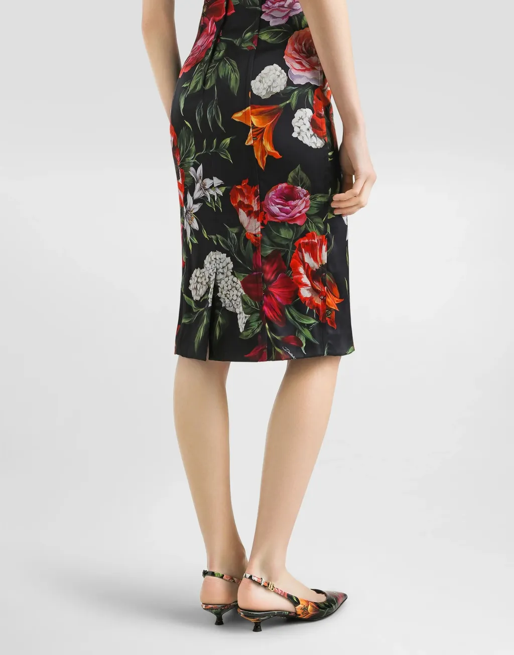 Floral Printed Sleeveless Midi Dress