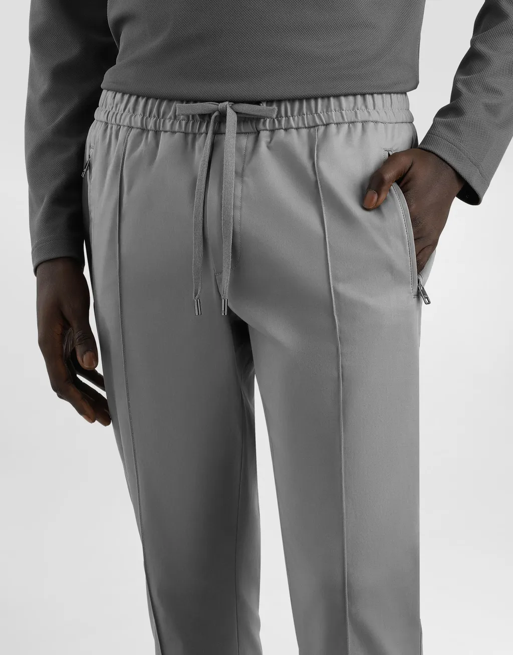 Elastic Waist Casual Pants
