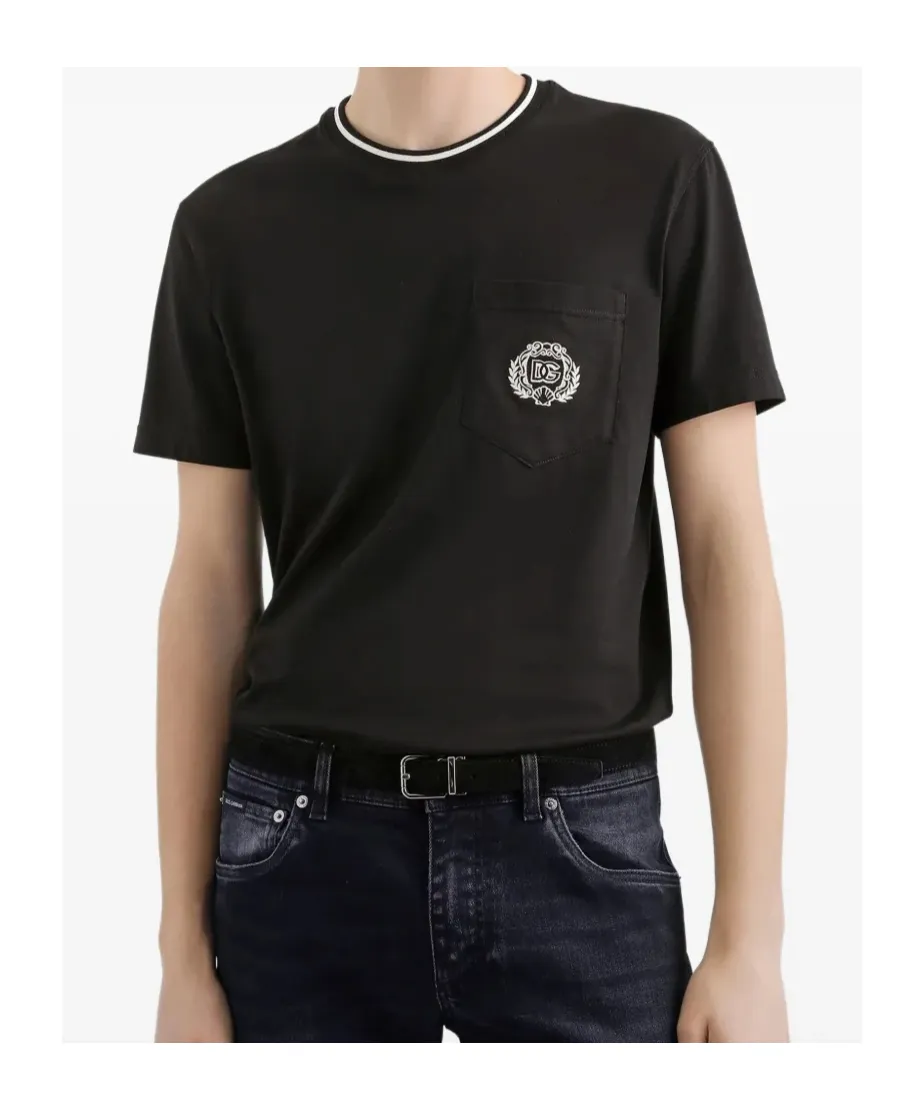 Logo Embroidered Crewneck T-Shirt
