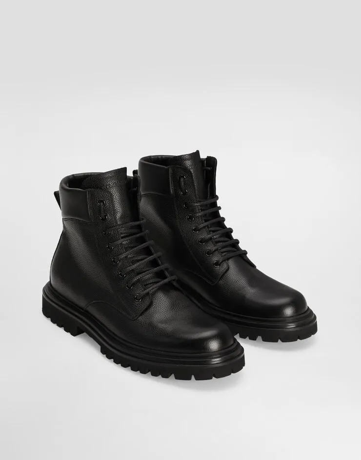Logo Debossed Ankle Boots