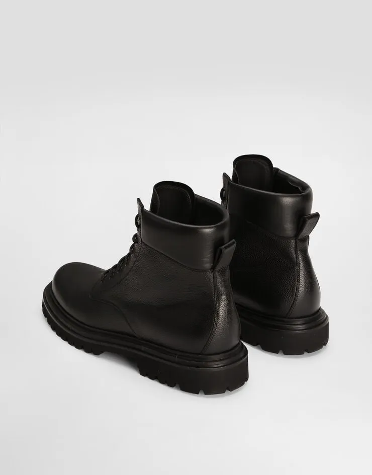 Logo Debossed Ankle Boots