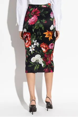 Floral Printed Midi Skirt