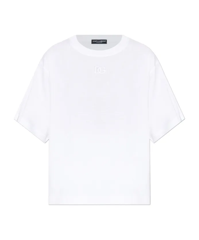 Logo Embroidered Crewneck T-Shirt