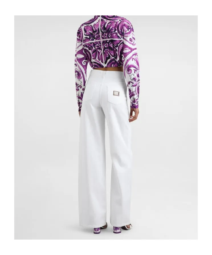 Graphic Printed Cropped Shirt