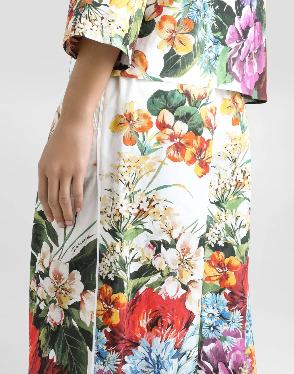 Floral Printed Cropped Trousers