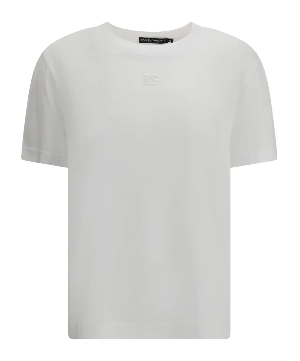 Dg Embroidered Crewneck T-Shirt