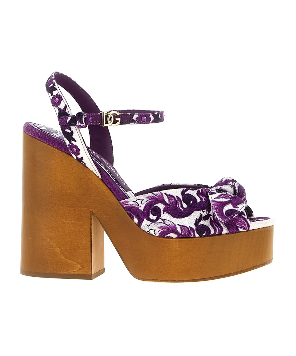 Majolica Printed Sandals