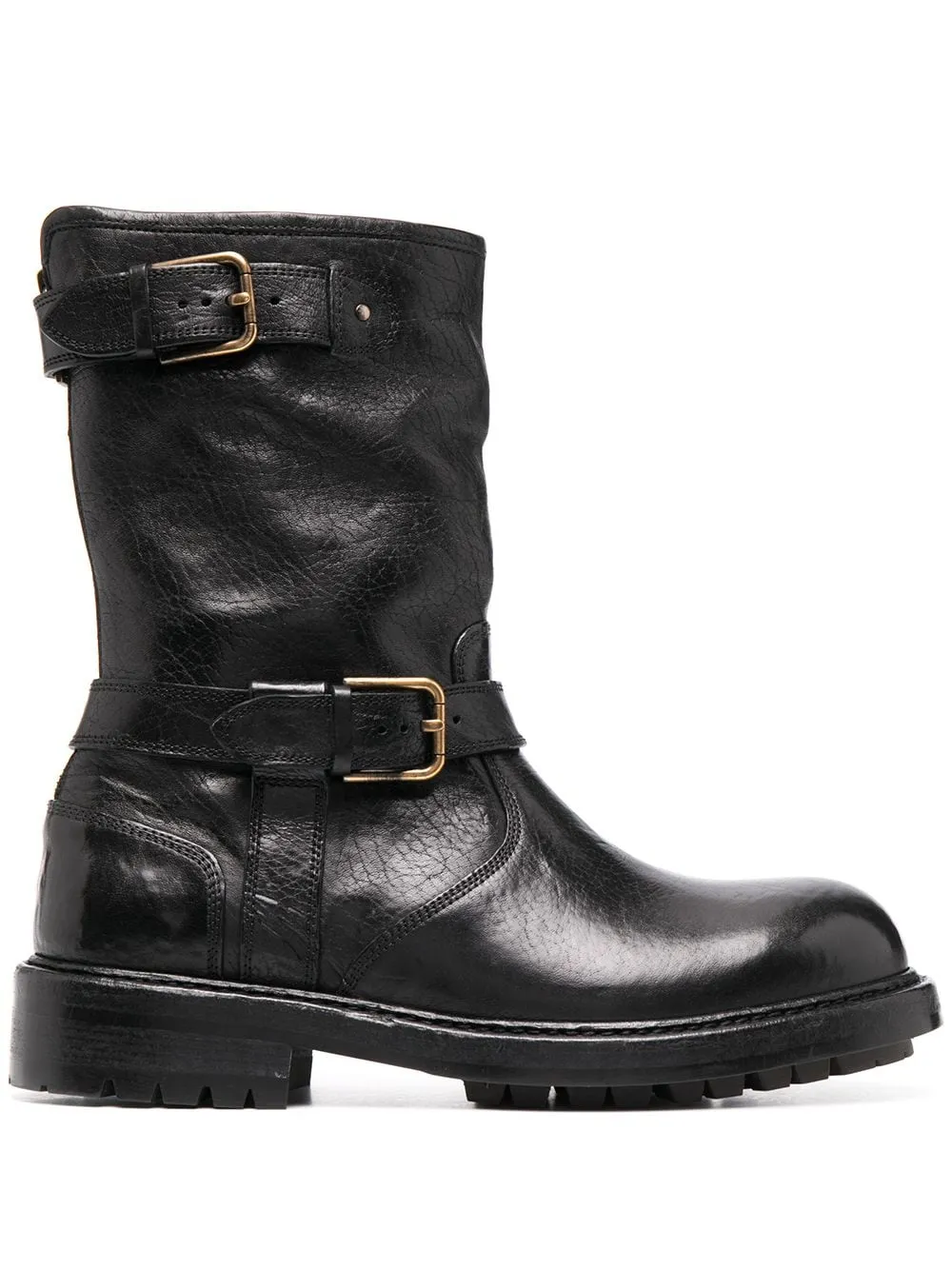 Horseride Round Toe Biker Boots