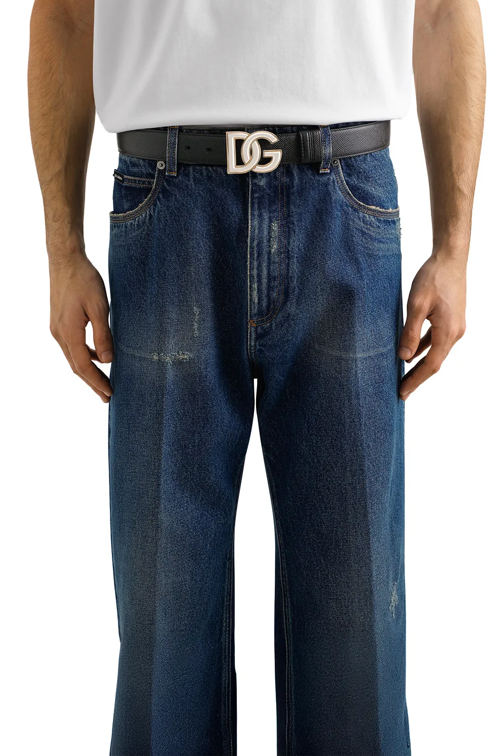 Dg Logo Plaque Buckle Belt