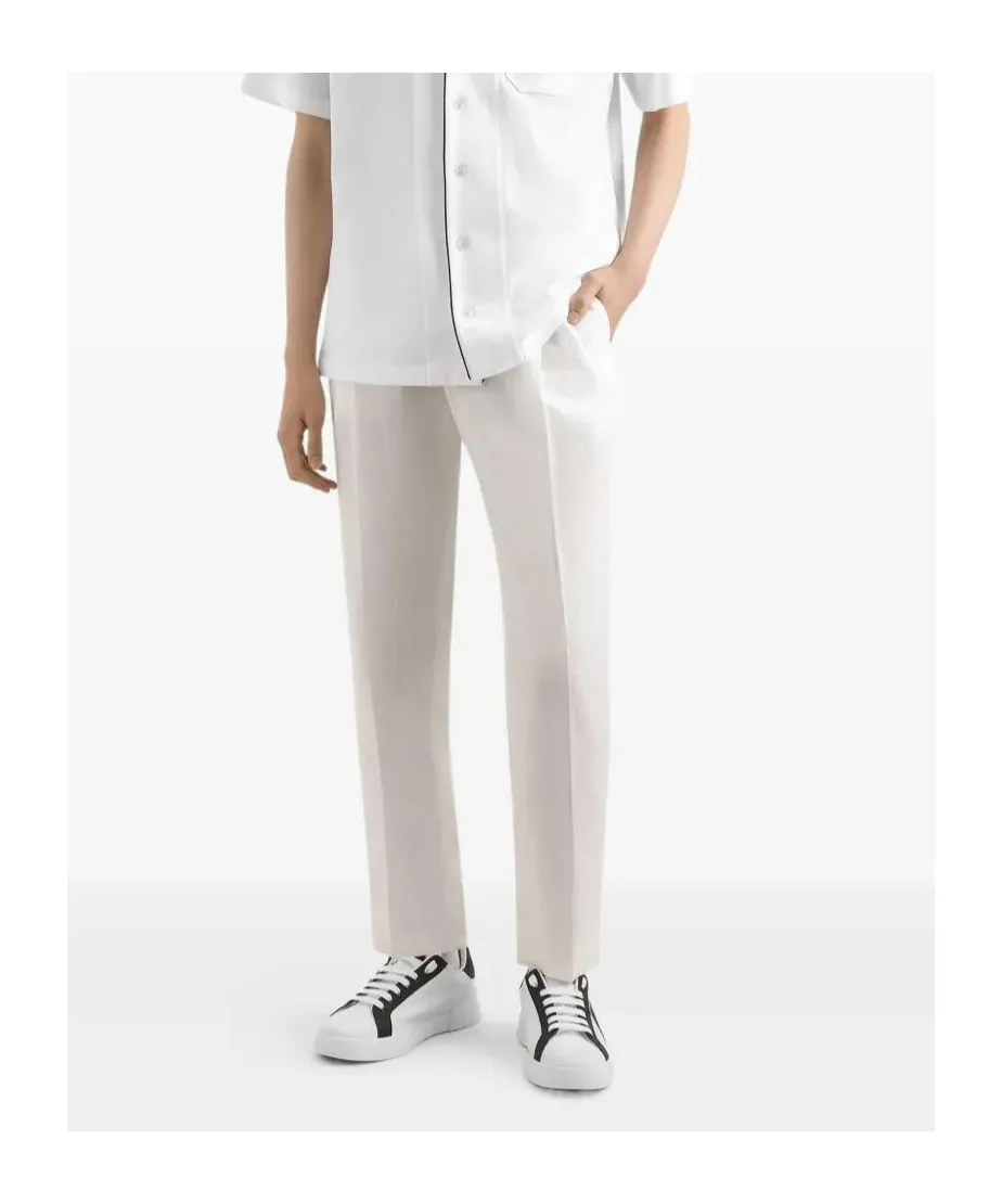 Linen Tapered Trousers