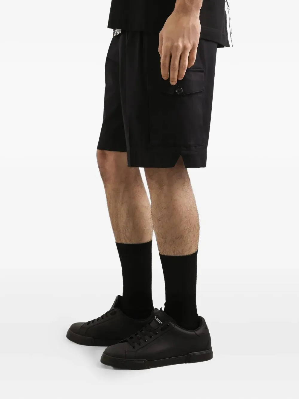 Pleated Cargo Shorts